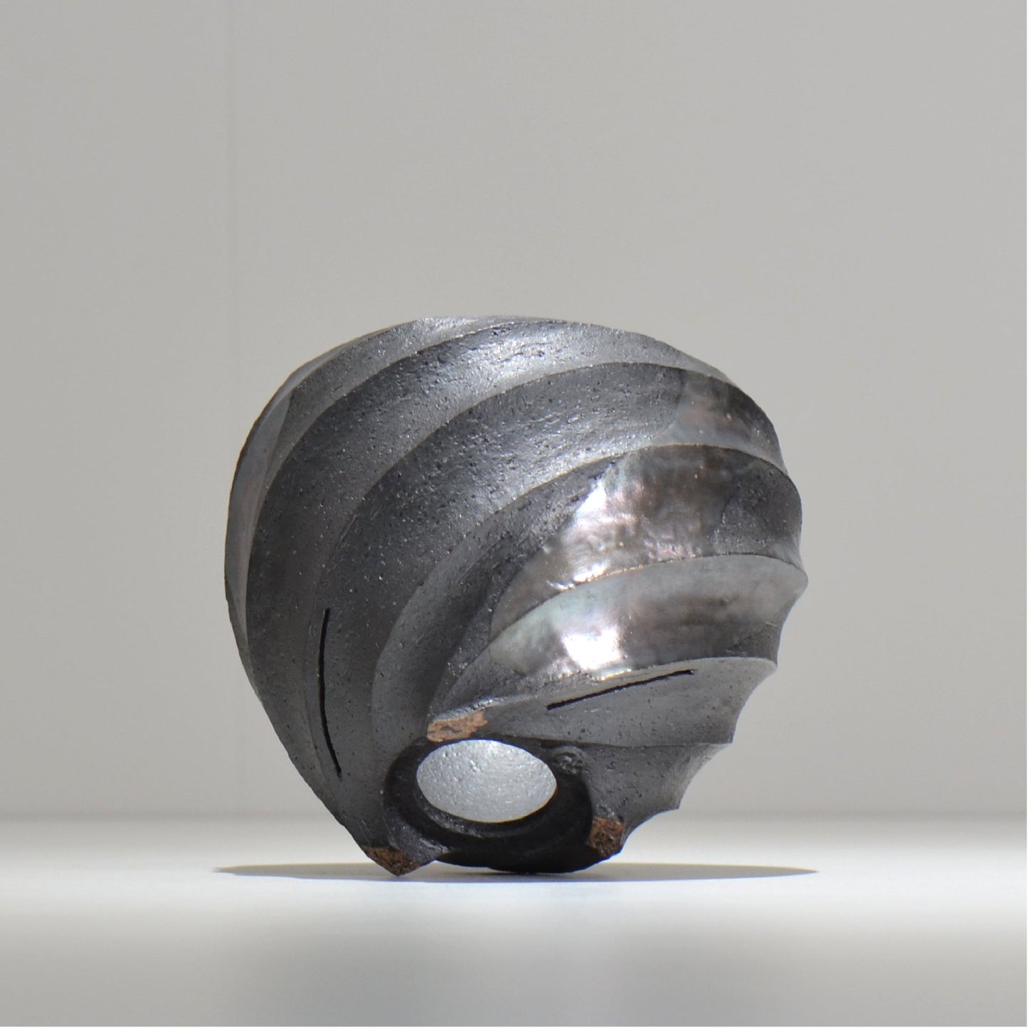 沖誠 / SPIIRAL_SILVER_16 / 約φ14.6cm  / 植木鉢
