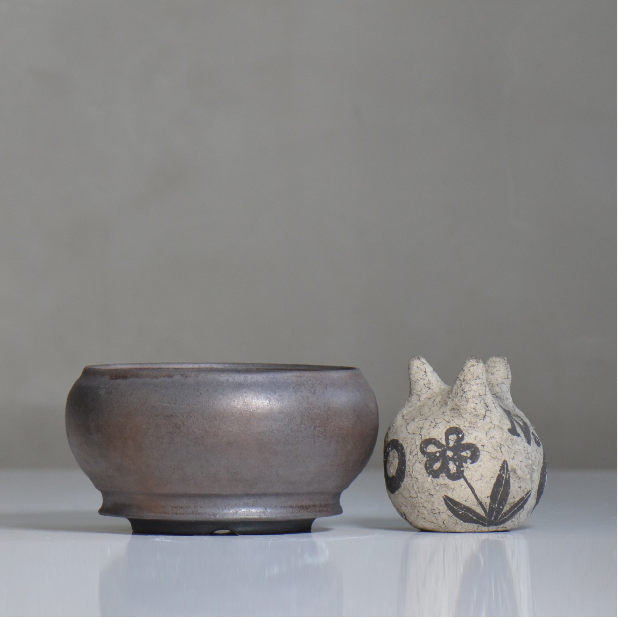subamenotsu工房 / BRONZE / ss_07_m / 約 φ13cm / 植木鉢