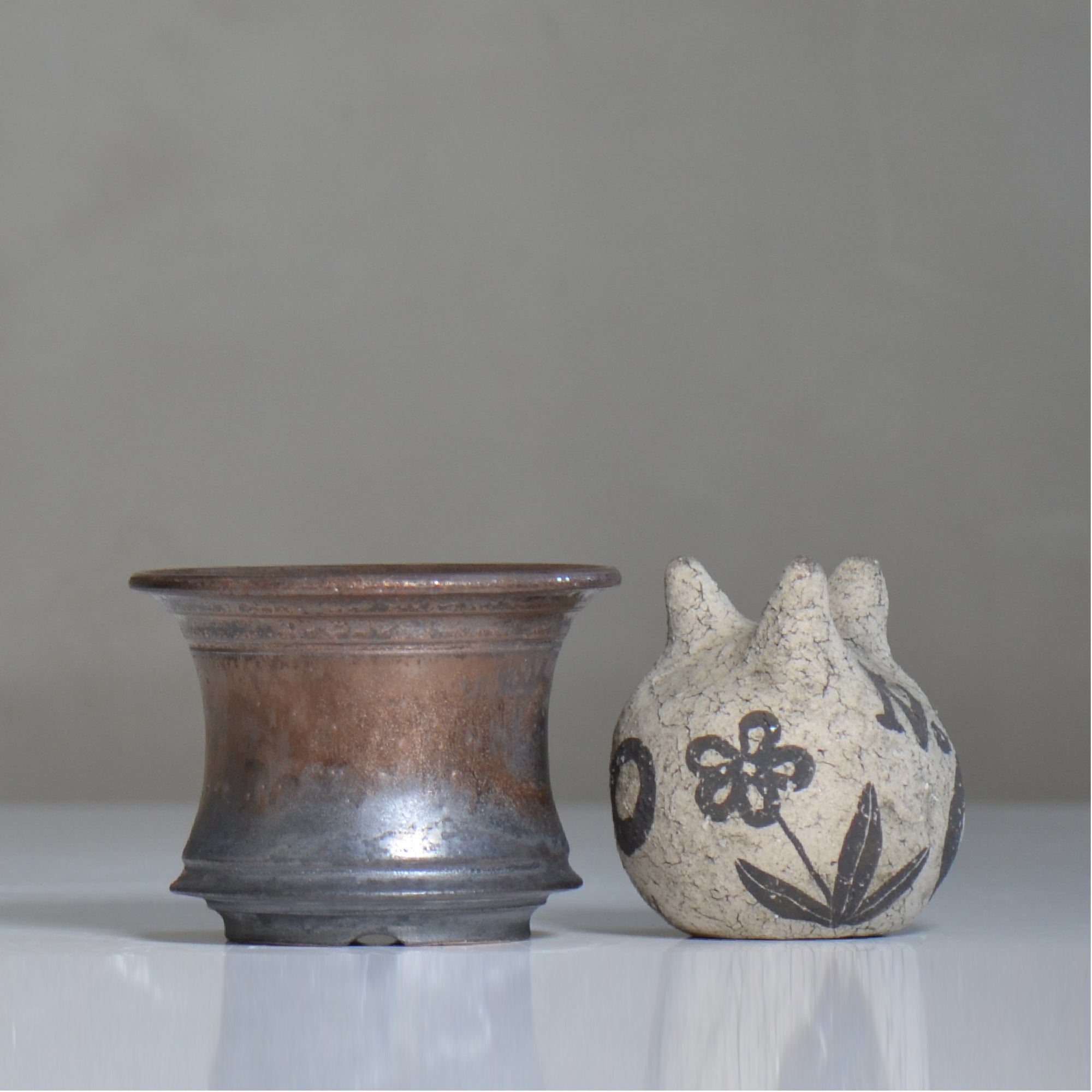 subamenotsu工房 / BRONZE / ss_13_s / 約 φ10.5cm / 植木鉢