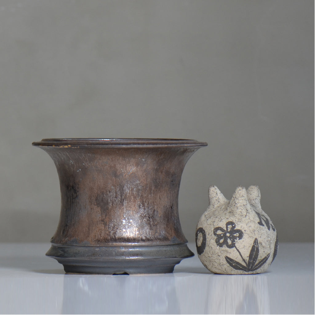 subamenotsu工房 / BRONZE / ss_15_m / 約 φ13cm / 植木鉢