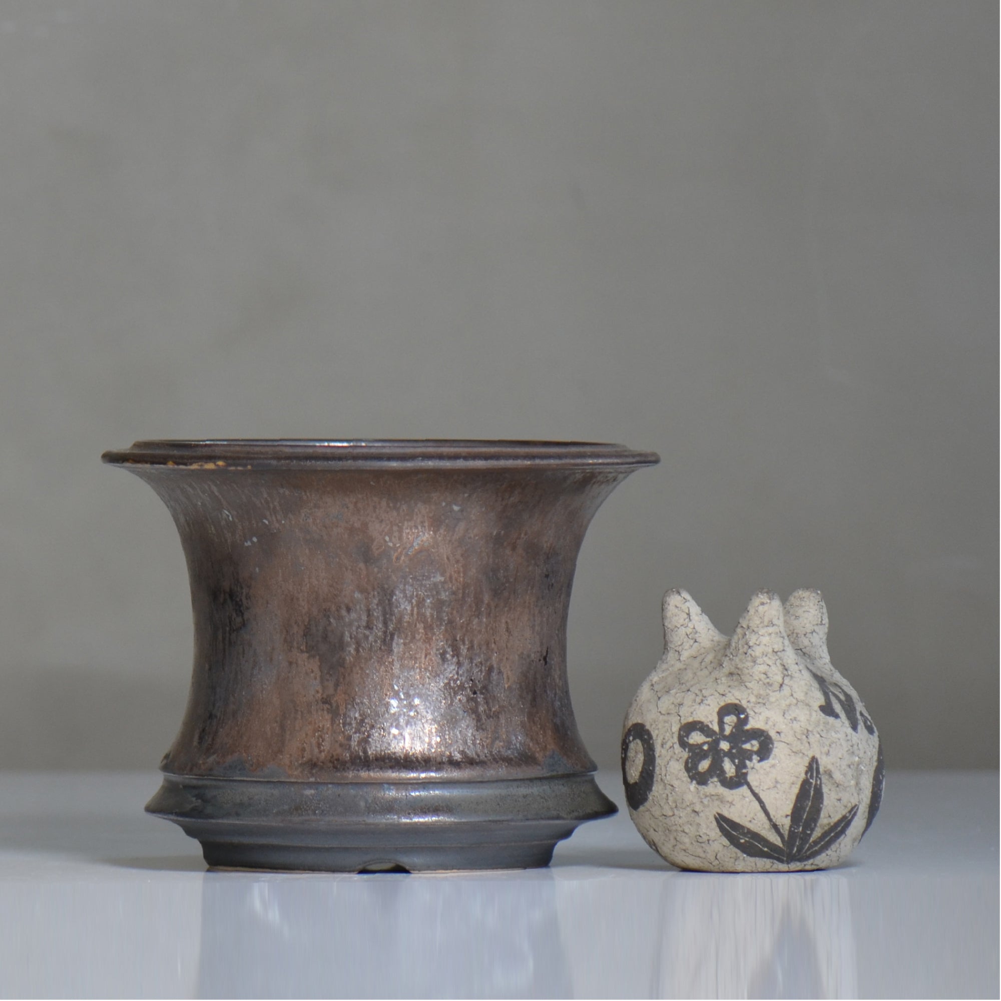 subamenotsu工房 / BRONZE / ss_15_m / 約 φ13cm / 植木鉢