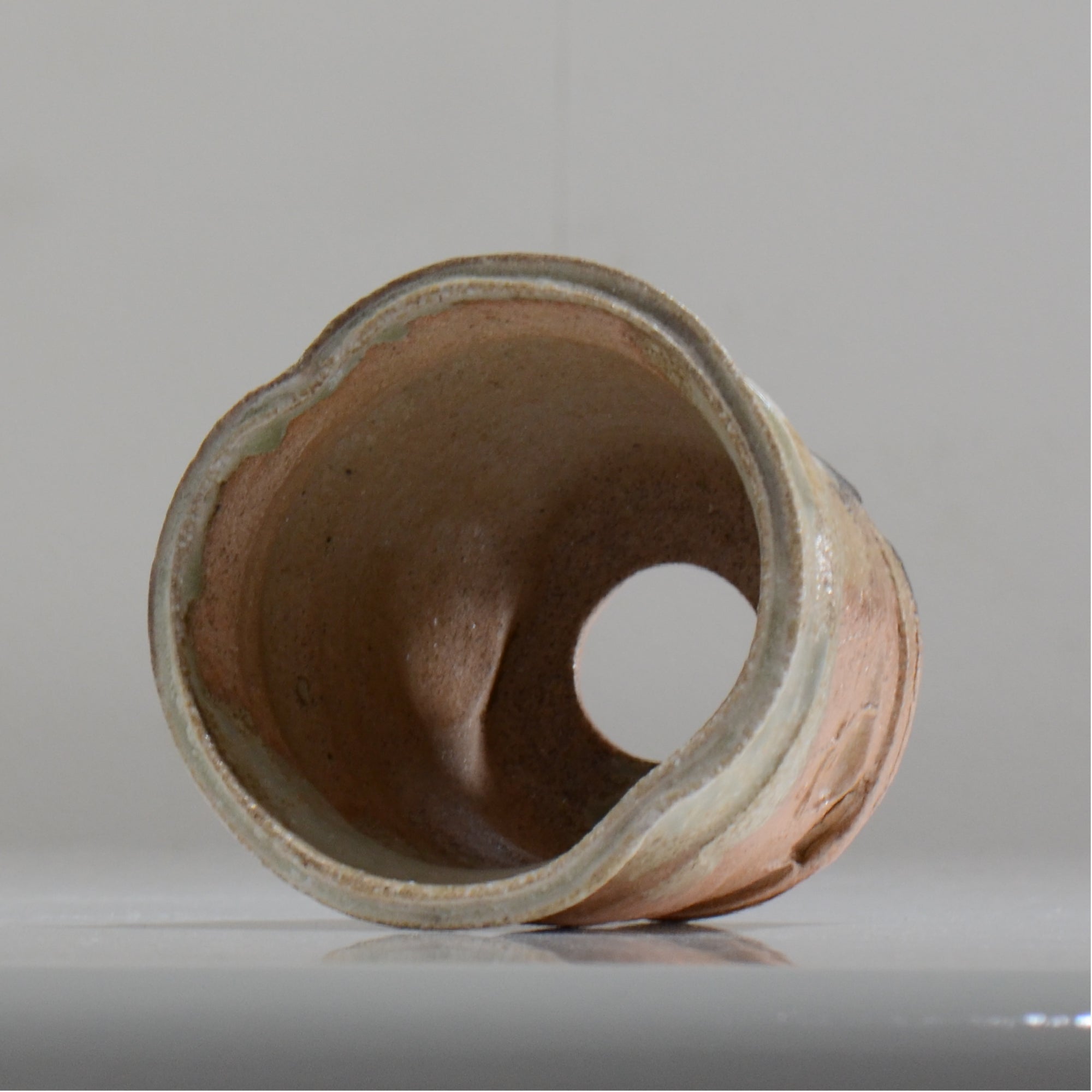 須釜 優子 / 伊賀貝鉢 / Su08 / 約φ10.1cm / 植木鉢