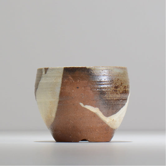 須釜 優子 / 伊賀白がけ 鉢 / su03_03_s  / 約 φ10.6cm / 植木鉢
