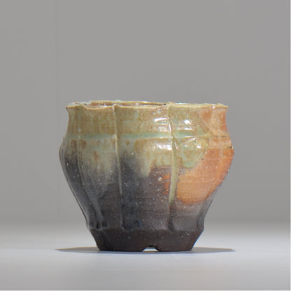 須釜 優子 / 伊賀輪花鉢 / sy04_02_s  / 約 φ10cm / 植木鉢