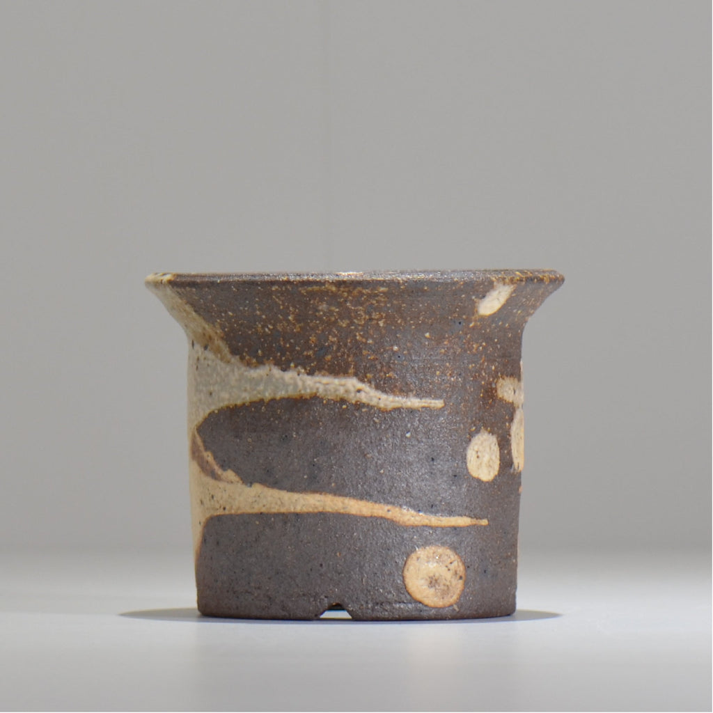 須釜 優子 / 伊賀白がけ鉢 / sy04_05_s  / 約 φ12cm / 植木鉢