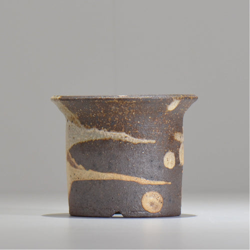 須釜 優子 / 伊賀白がけ鉢 / sy04_05_s  / 約 φ12cm / 植木鉢