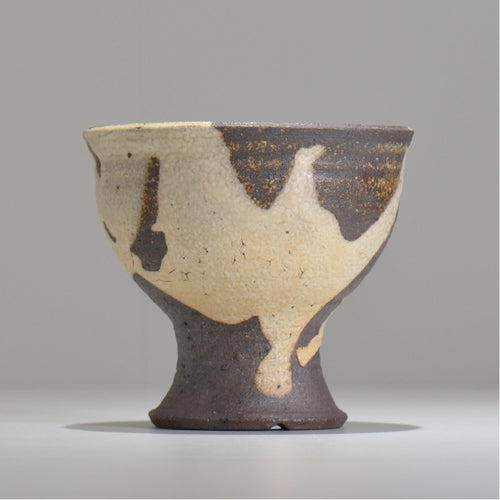須釜 優子 / 伊賀白がけ鉢 / sy04_07_m  / 約 φ15cm / 植木鉢