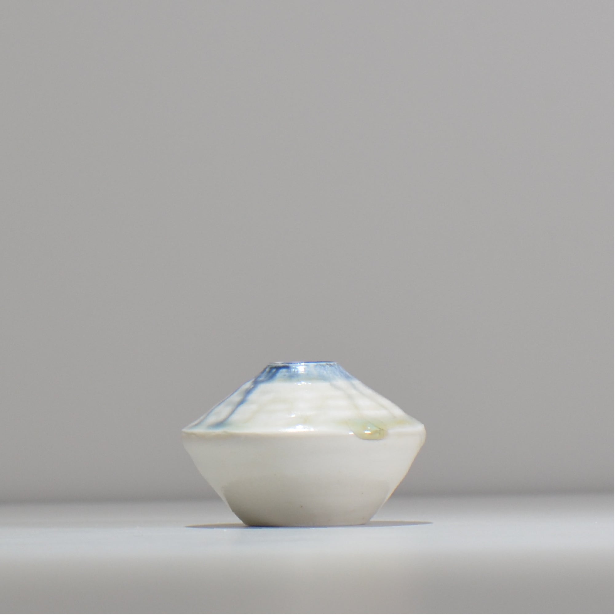 須釜 優子 / 青ながし一輪挿し / sy_ichi02_xs / 底面 直径約4.2cm / 花瓶 