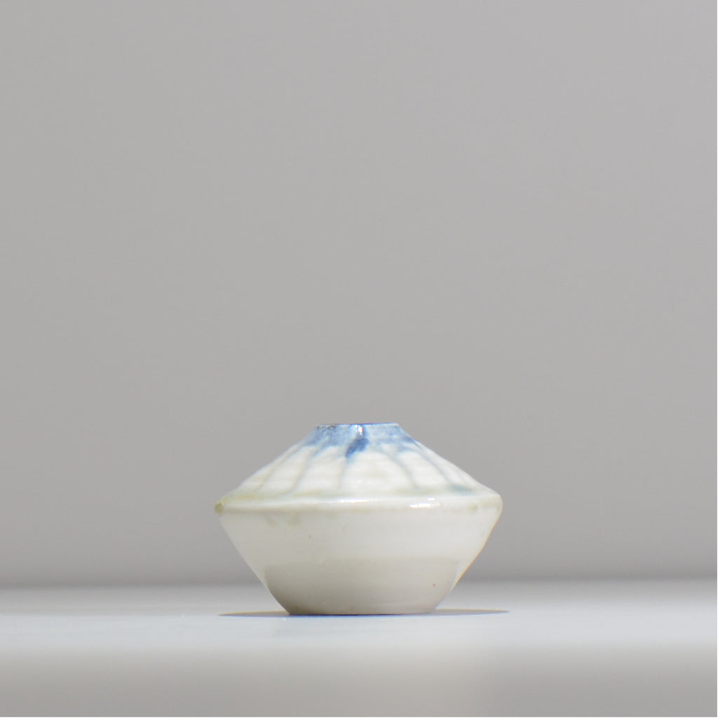 須釜 優子 / 青ながし一輪挿し / sy_ichi02_xs / 底面 直径約4.2cm / 花瓶 