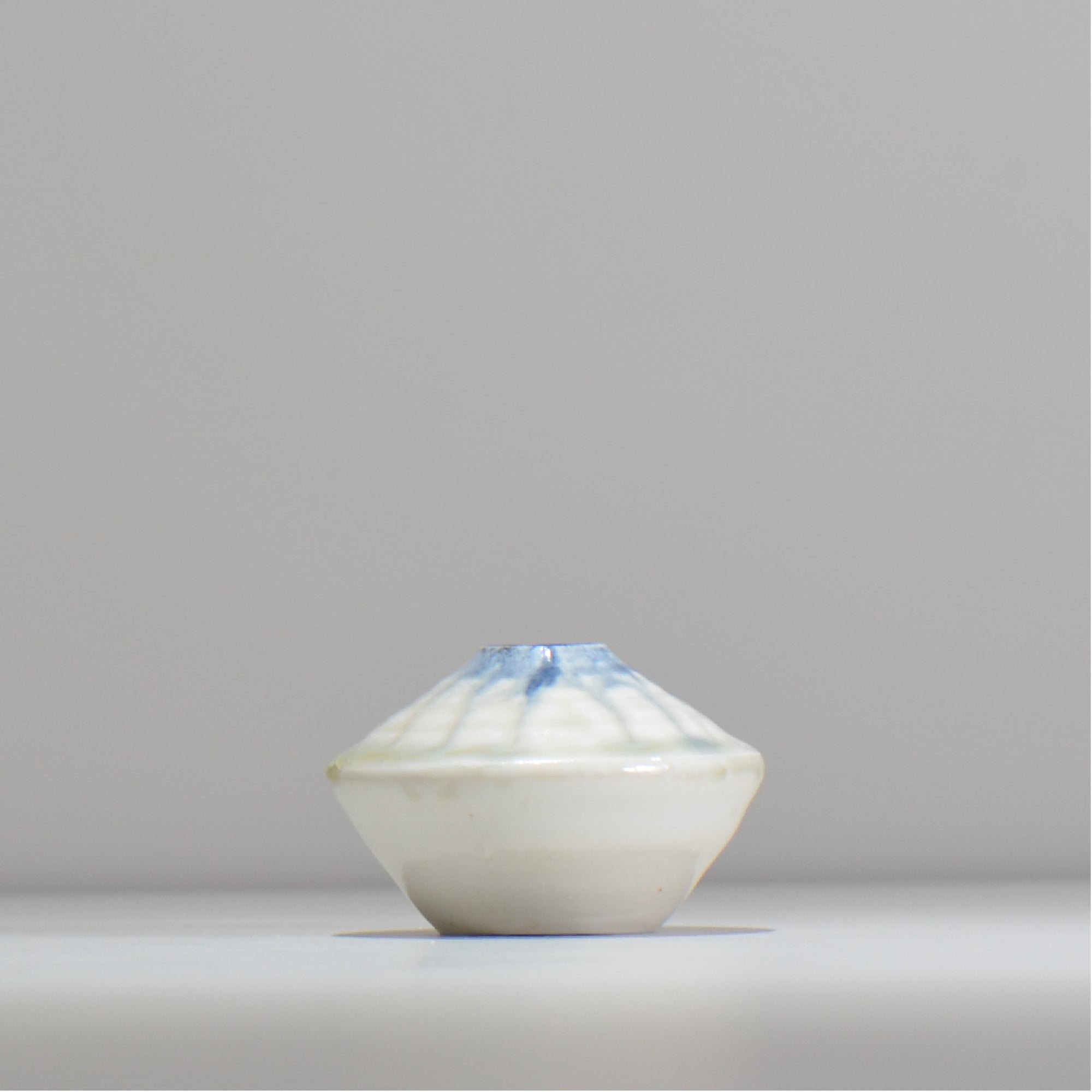 須釜 優子 / 青ながし一輪挿し / sy_ichi02_xs / 底面 直径約4.2cm / 花瓶 