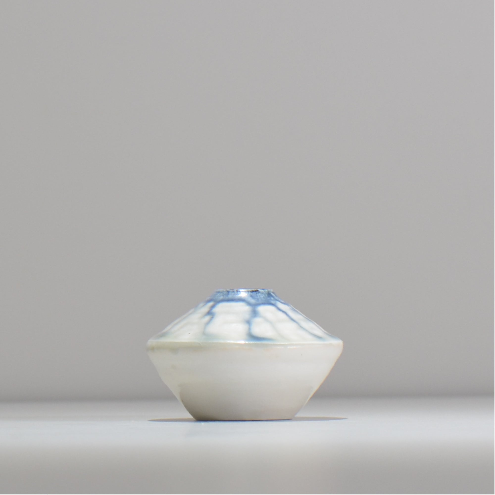 須釜 優子 / 青ながし一輪挿し / sy_ichi02_xs / 底面 直径約4.2cm / 花瓶 