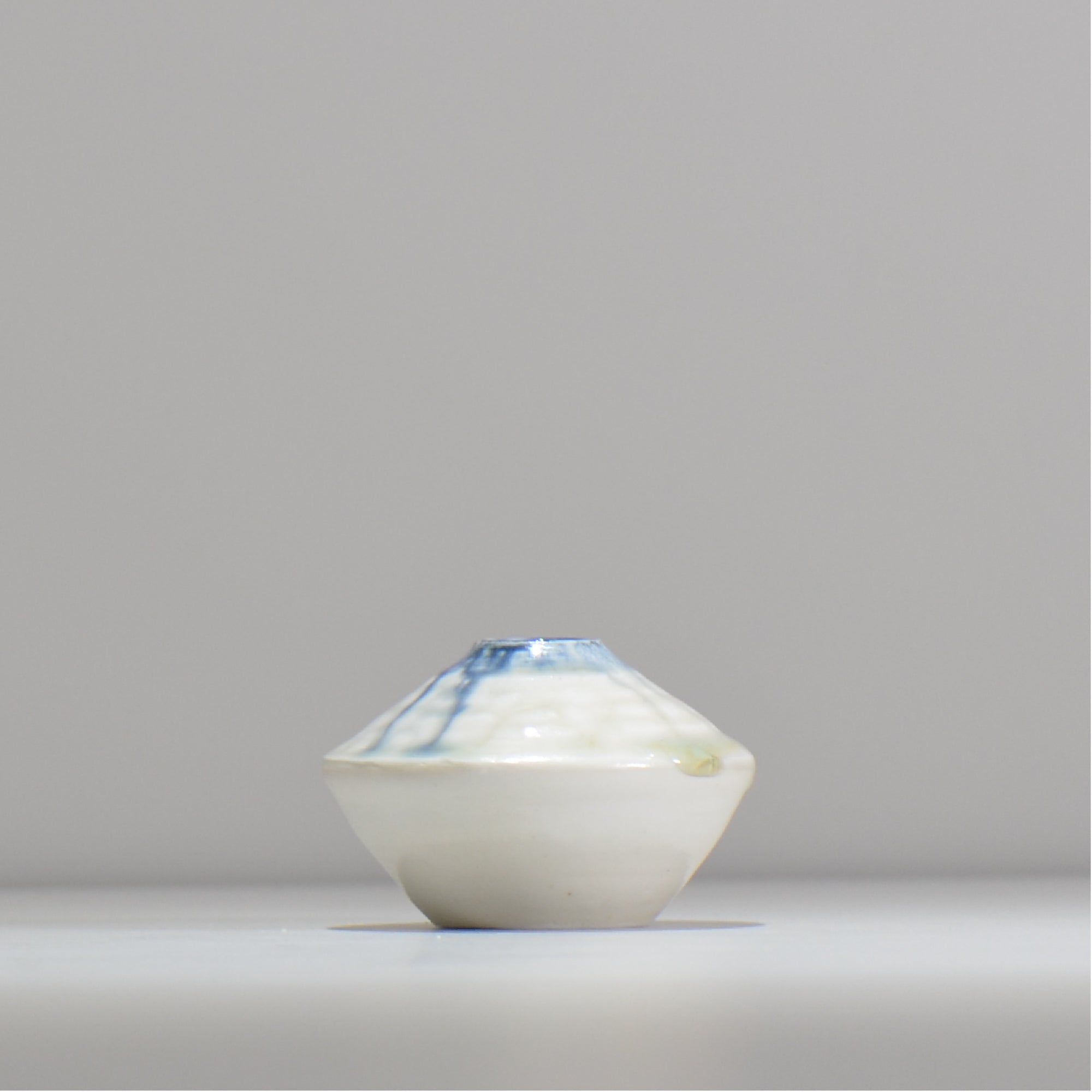 須釜 優子 / 青ながし一輪挿し / sy_ichi02_xs / 底面 直径約4.2cm / 花瓶 