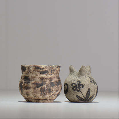 照鉢-terrace cotta- / ALBION / tc_6_xs / 約8.7cm × 植木鉢