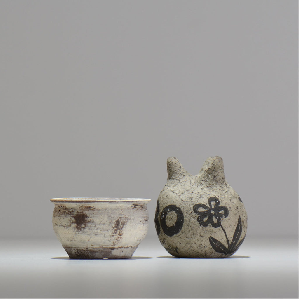 照鉢-terrace cotta- / ALBION / tc3_al02_xs / 約8cm × 植木鉢