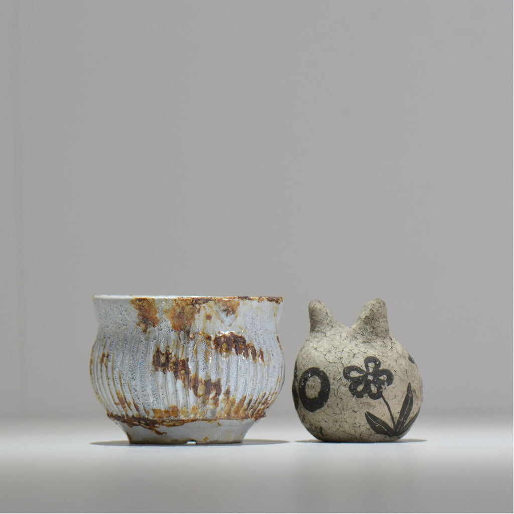 照鉢-terrace cotta- / Genesis obelisk
 / tc3_gb01_s / 約11cm × 植木鉢