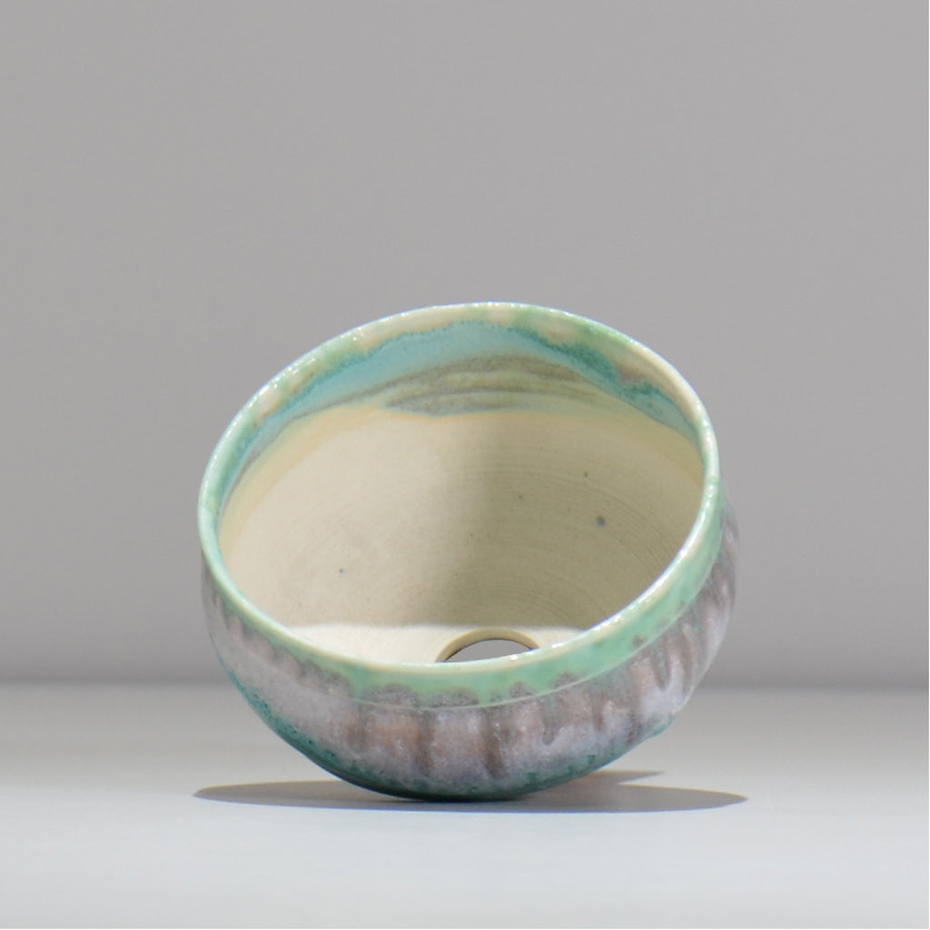 照鉢-terrace cotta- / AJISAI / tc4_aji03_s / 約9cm × 植木鉢