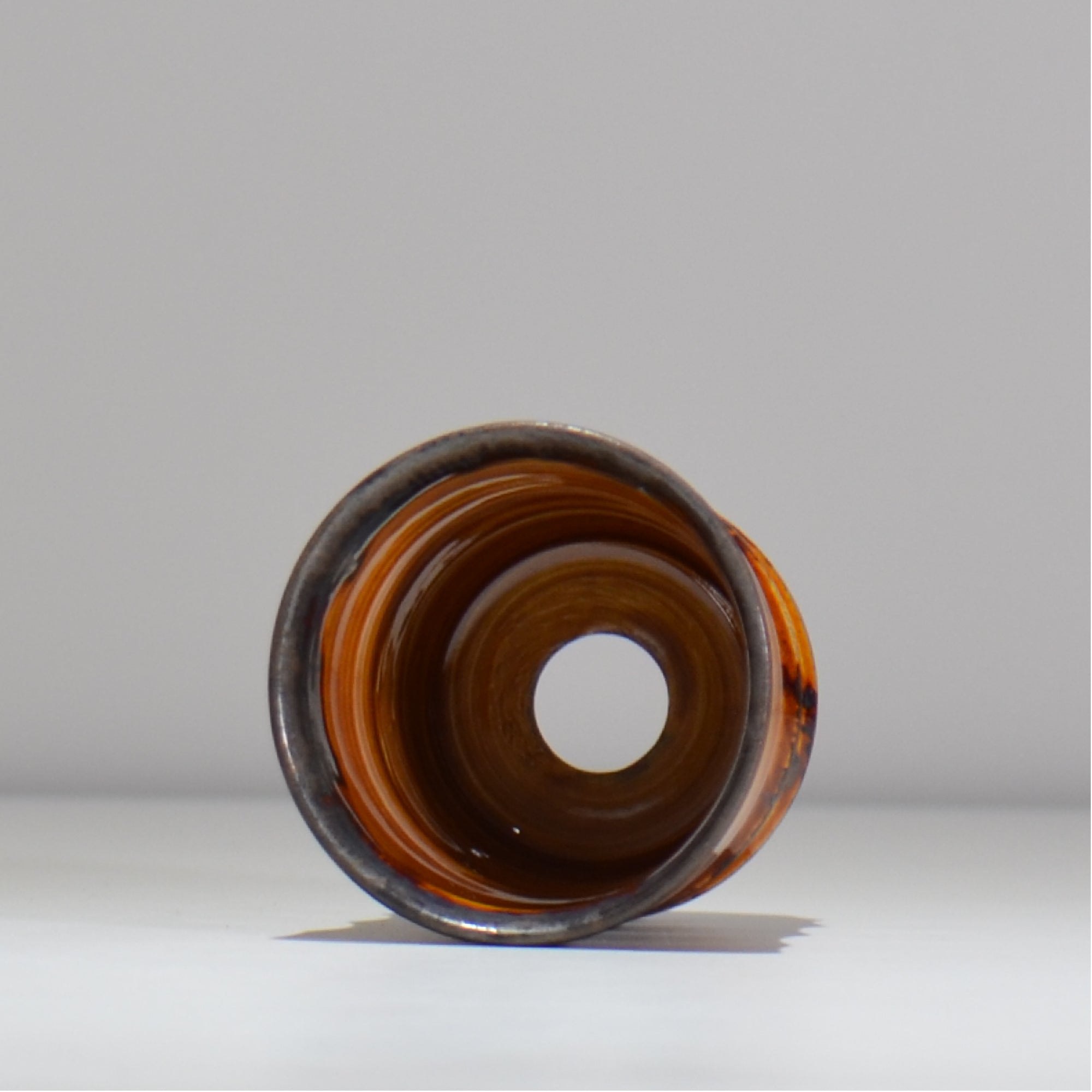 照鉢-terrace cotta- / kohaku no ne / tc4_ko02_xs / 約7.5cm × 植木鉢