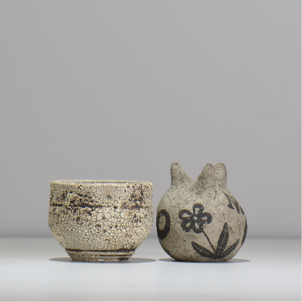 照鉢-terrace cotta- / waste land / tc4_wl04_xs / 約8.5cm × 植木鉢