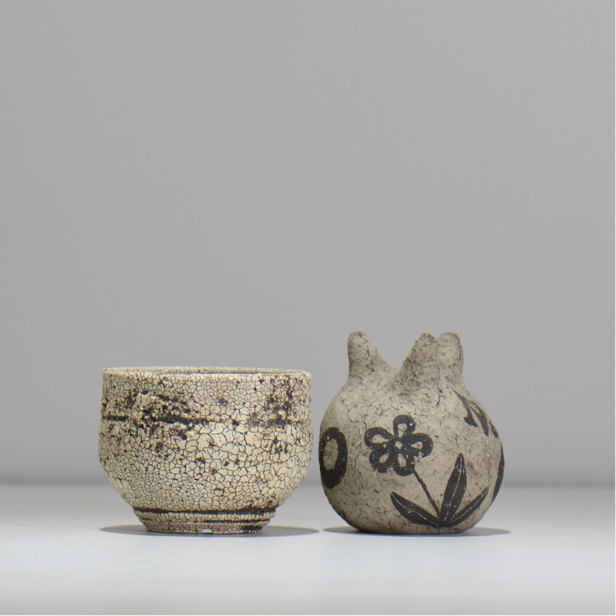 照鉢-terrace cotta- / waste land / tc4_wl04_xs / 約8.5cm × 植木鉢