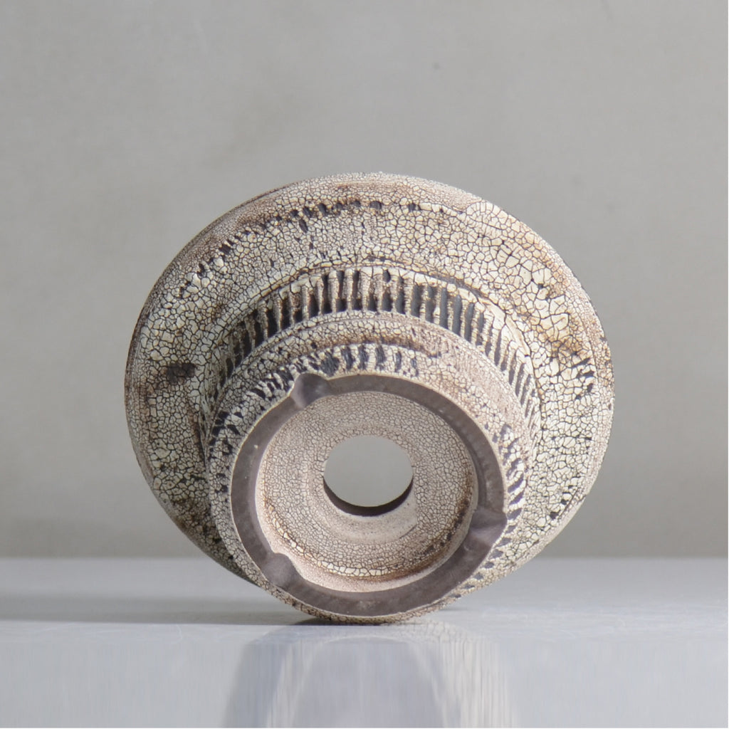 照鉢-terrace cotta- / ALIBON しのぎ飛びカンナ / tc6_al04_m / 約14.5cm  / 植木鉢