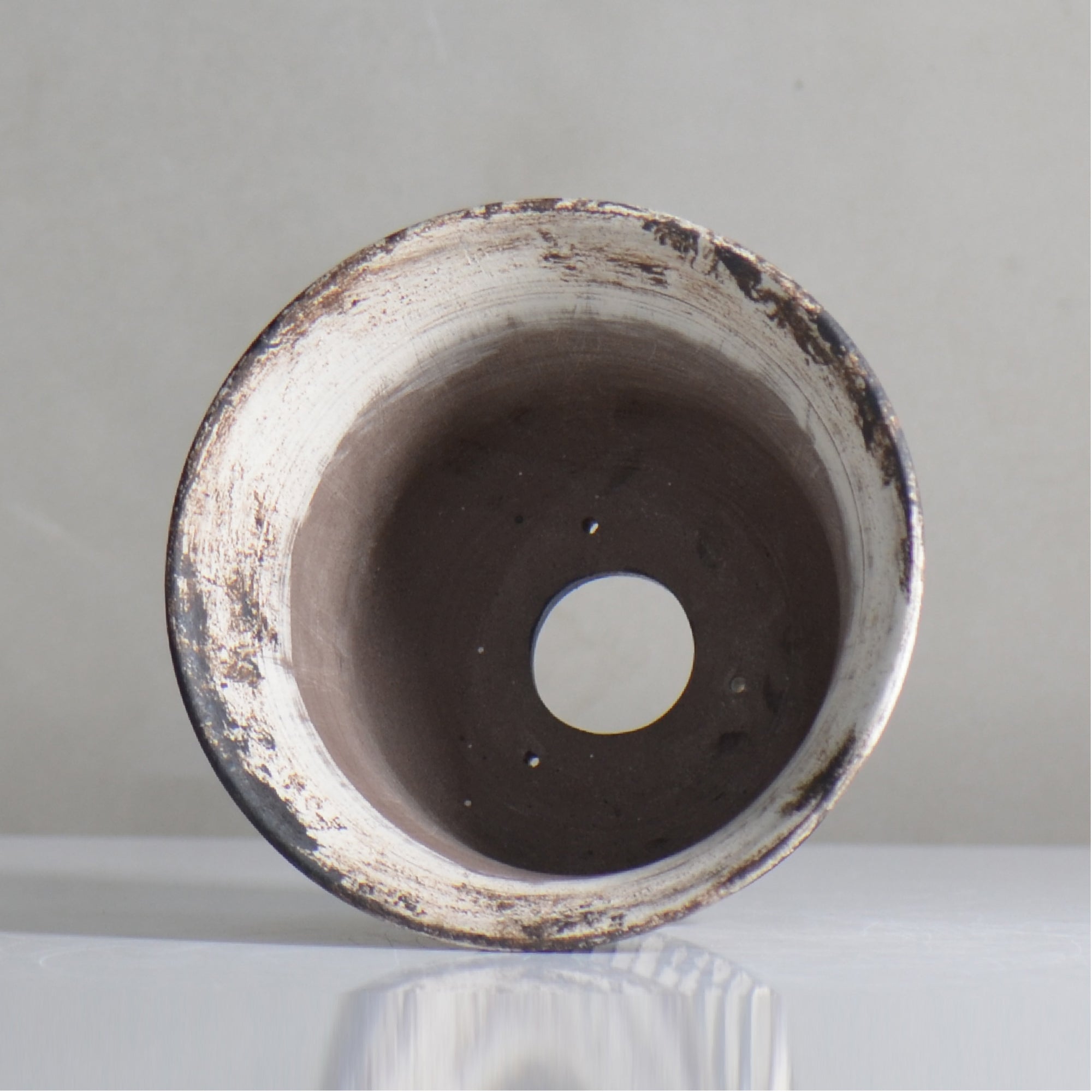 照鉢-terrace cotta- / ALIBON しのぎ / tc6_al05_m / 約14.5cm / 植木鉢