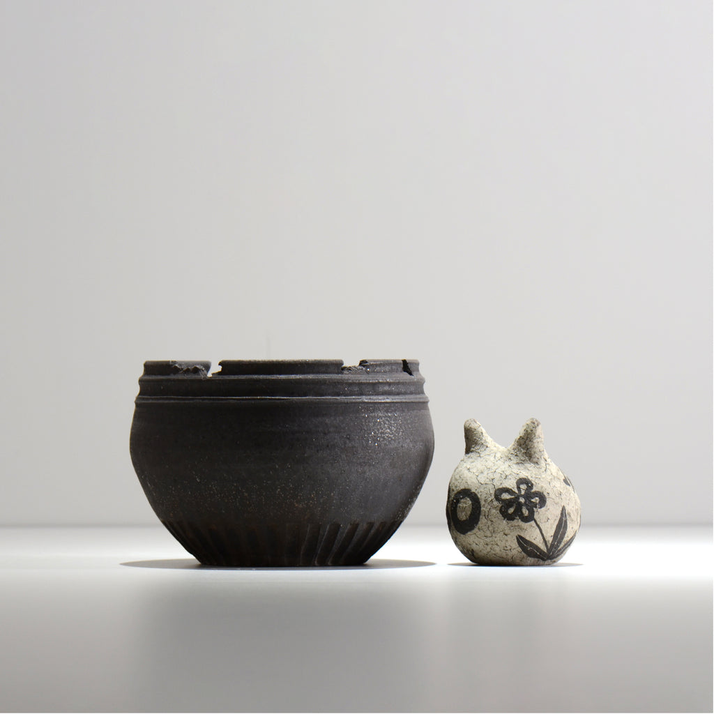 菊地元野 / TEN BLACK MATT - 01/Lサイズ / 約φ15.2cm / 植木鉢