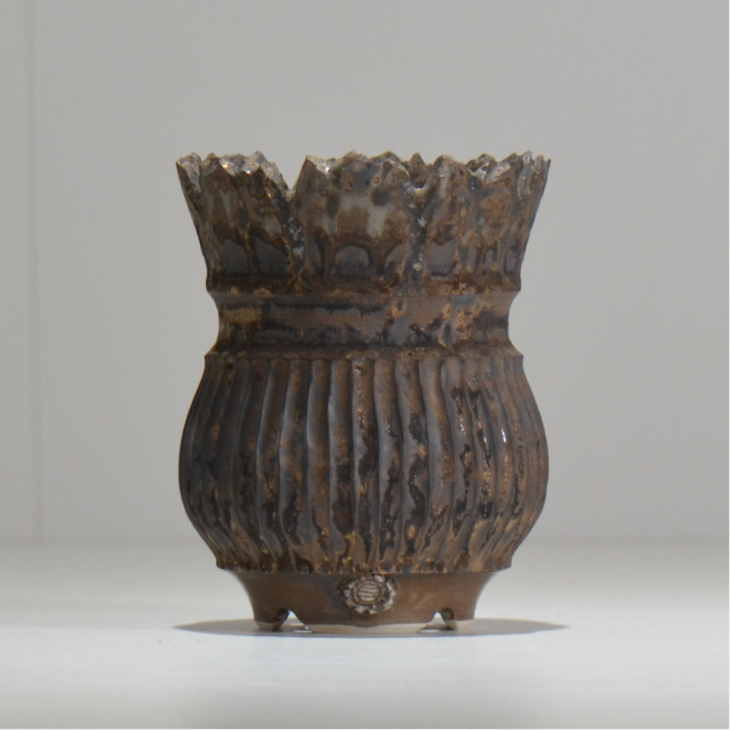 陶房Kibi / CROWN VARZ / tk1_cr01_s / 約 φ9cm / 植木鉢