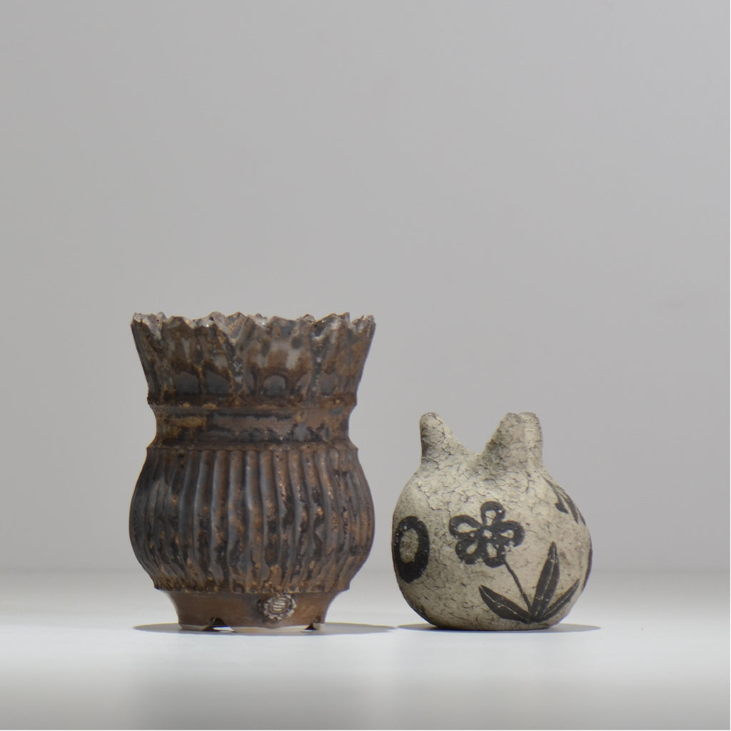 陶房Kibi / CROWN VARZ / tk1_cr01_s / 約 φ9cm / 植木鉢