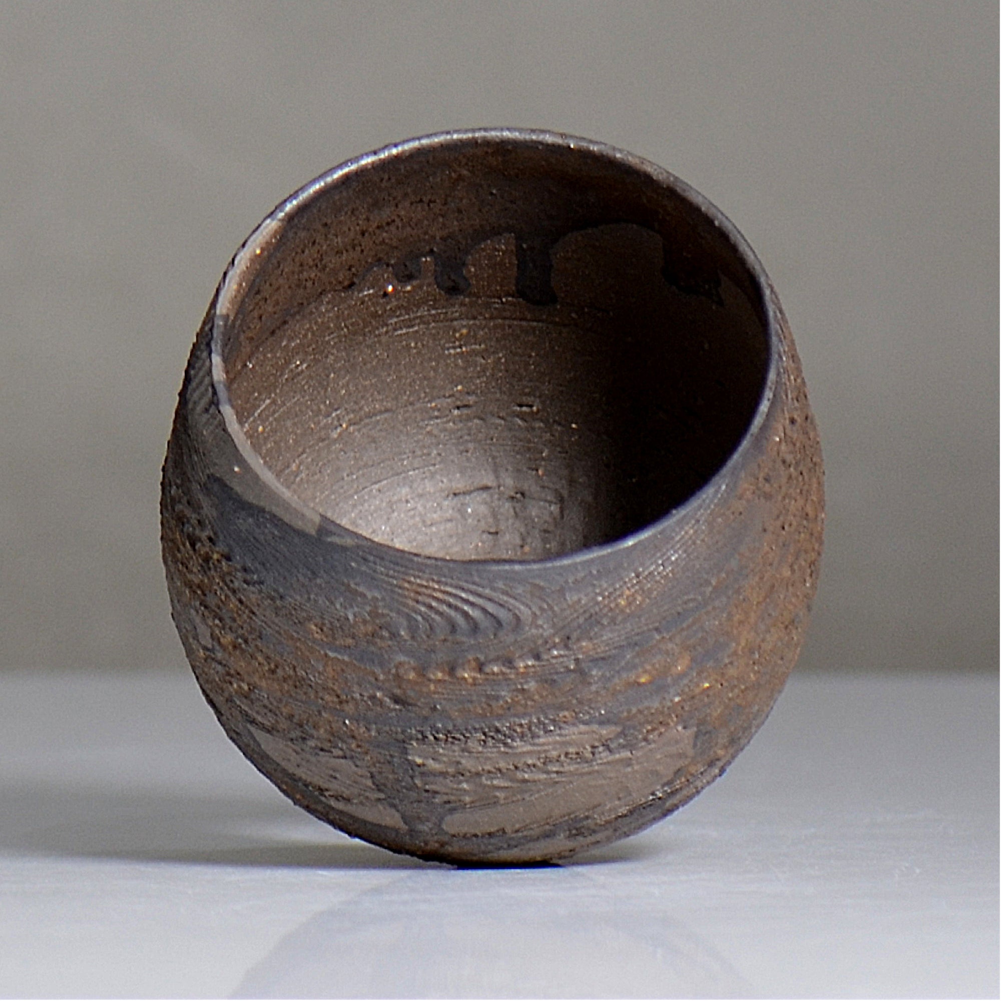 陶房KIBI  / 金泥  /  tk2_kd01_s / 約 φ9.3cm / 植木鉢