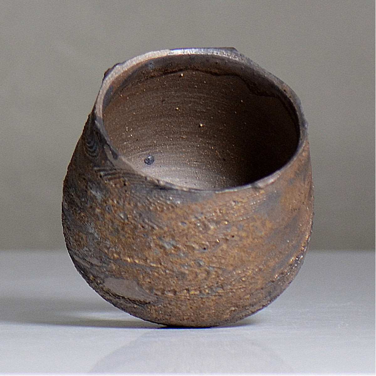 陶房KIBI  / 金泥  /  tk2_kd02_s / 約 φ9cm / 植木鉢