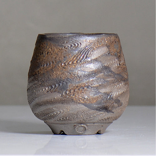 陶房KIBI  / 金泥  /  tk2_kd03_xs / 約 φ8.5cm / 植木鉢