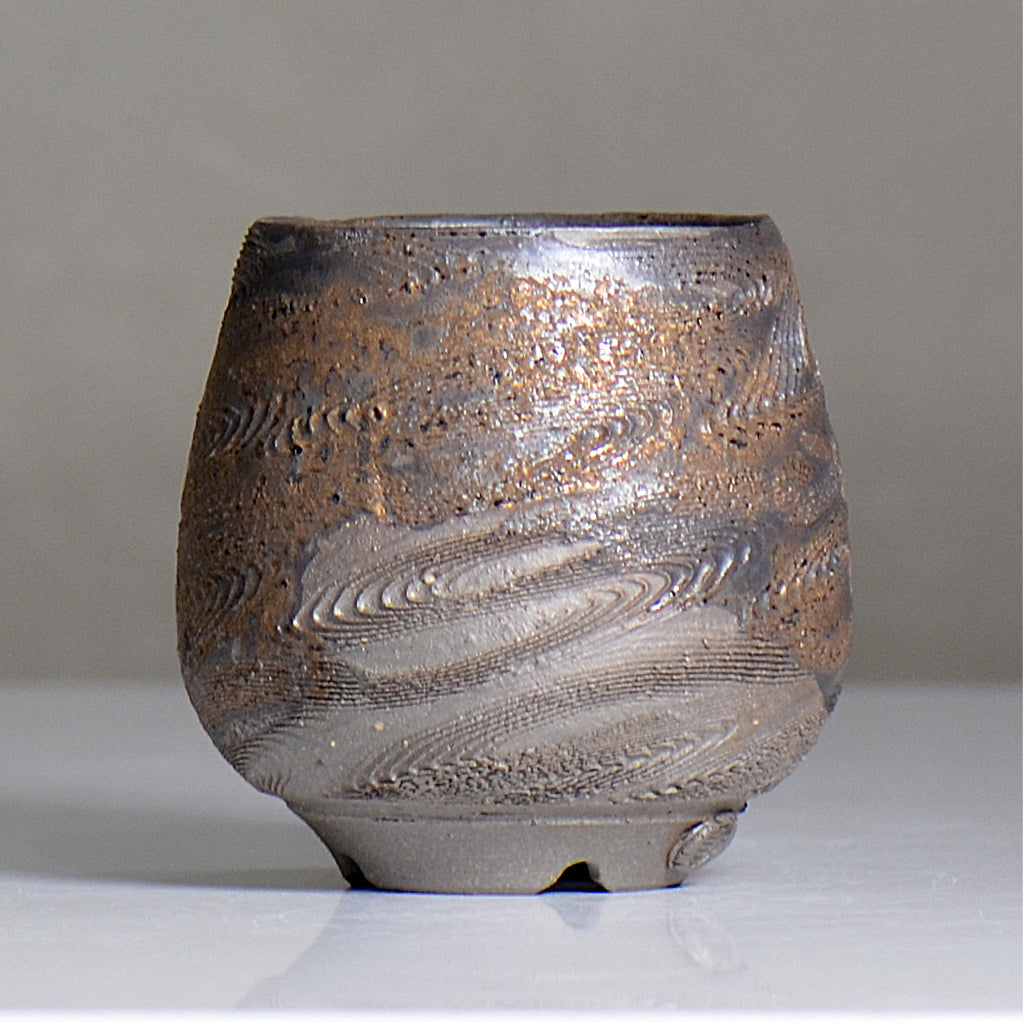 陶房KIBI  / 金泥  /  tk2_kd03_xs / 約 φ8.5cm / 植木鉢