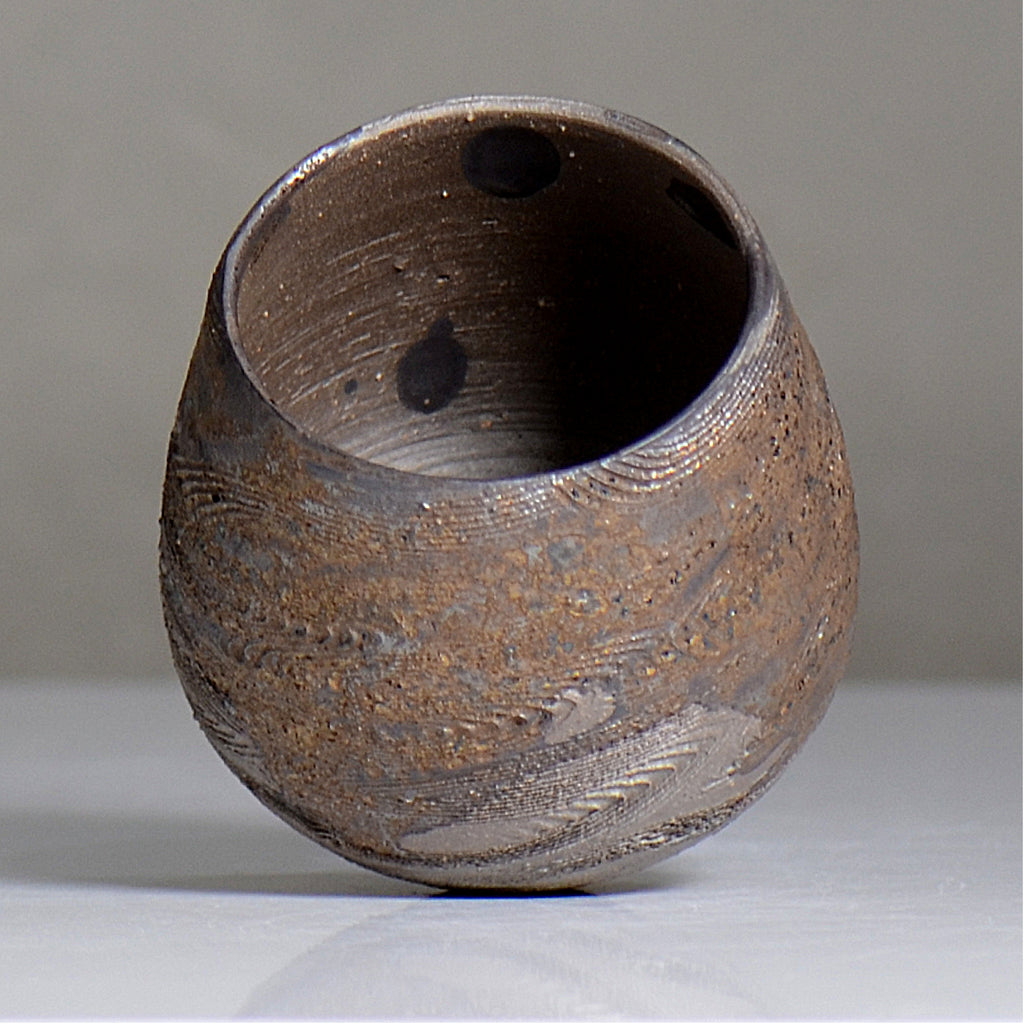 陶房KIBI  / 金泥  /  tk2_kd03_xs / 約 φ8.5cm / 植木鉢