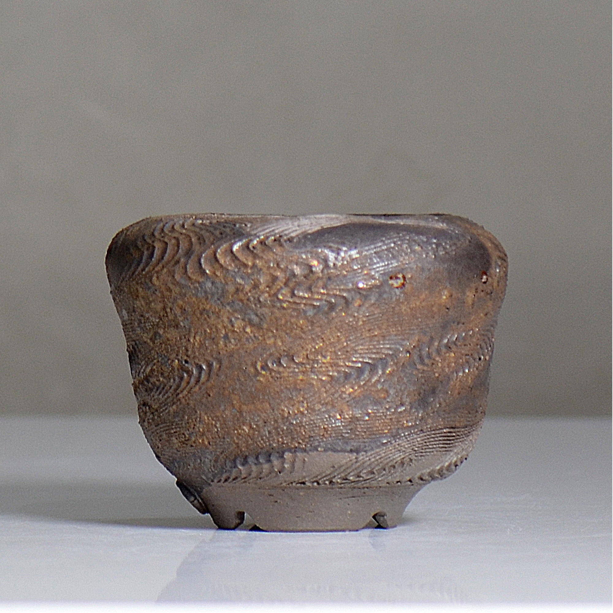 陶房KIBI  / 金泥  /  tk2_kd04_s / 約 φ11.5cm / 植木鉢