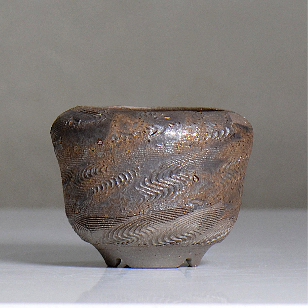 陶房KIBI  / 金泥  /  tk2_kd04_s / 約 φ11.5cm / 植木鉢
