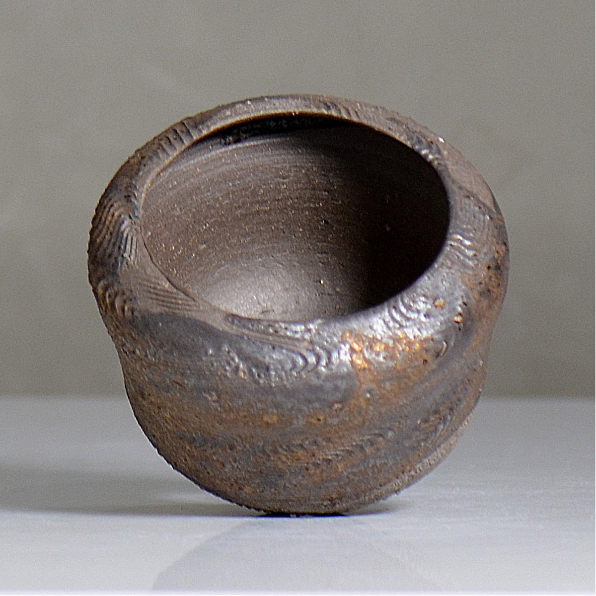陶房KIBI  / 金泥  /  tk2_kd04_s / 約 φ11.5cm / 植木鉢