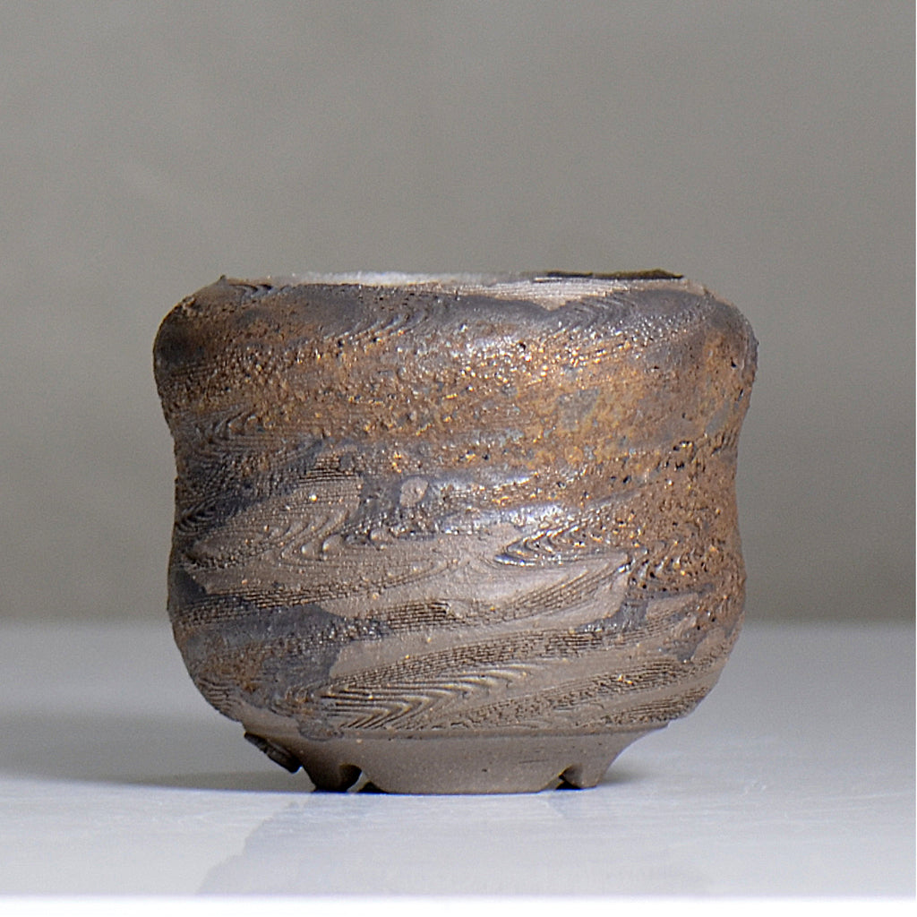 陶房KIBI  / 金泥  /  tk2_kd05_s / 約 φ11.7cm / 植木鉢