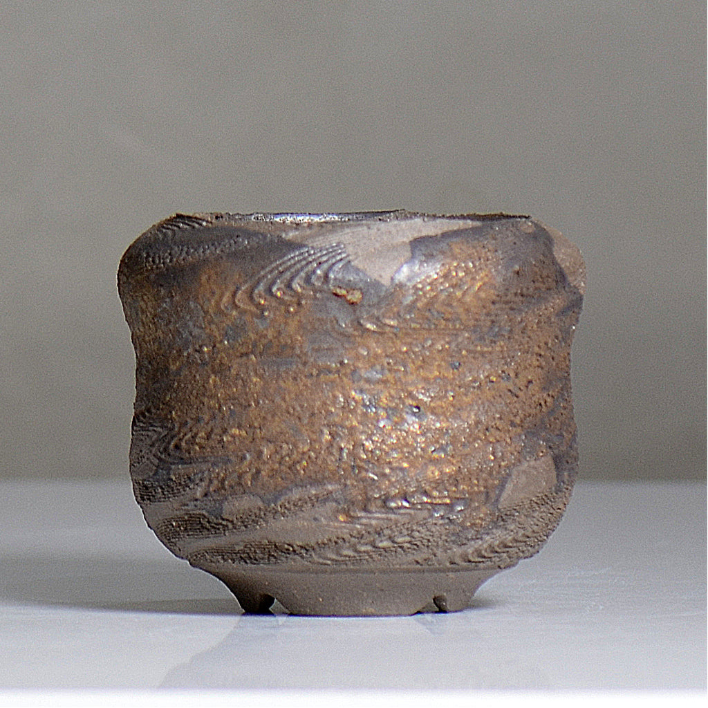 陶房KIBI  / 金泥  /  tk2_kd05_s / 約 φ11.7cm / 植木鉢