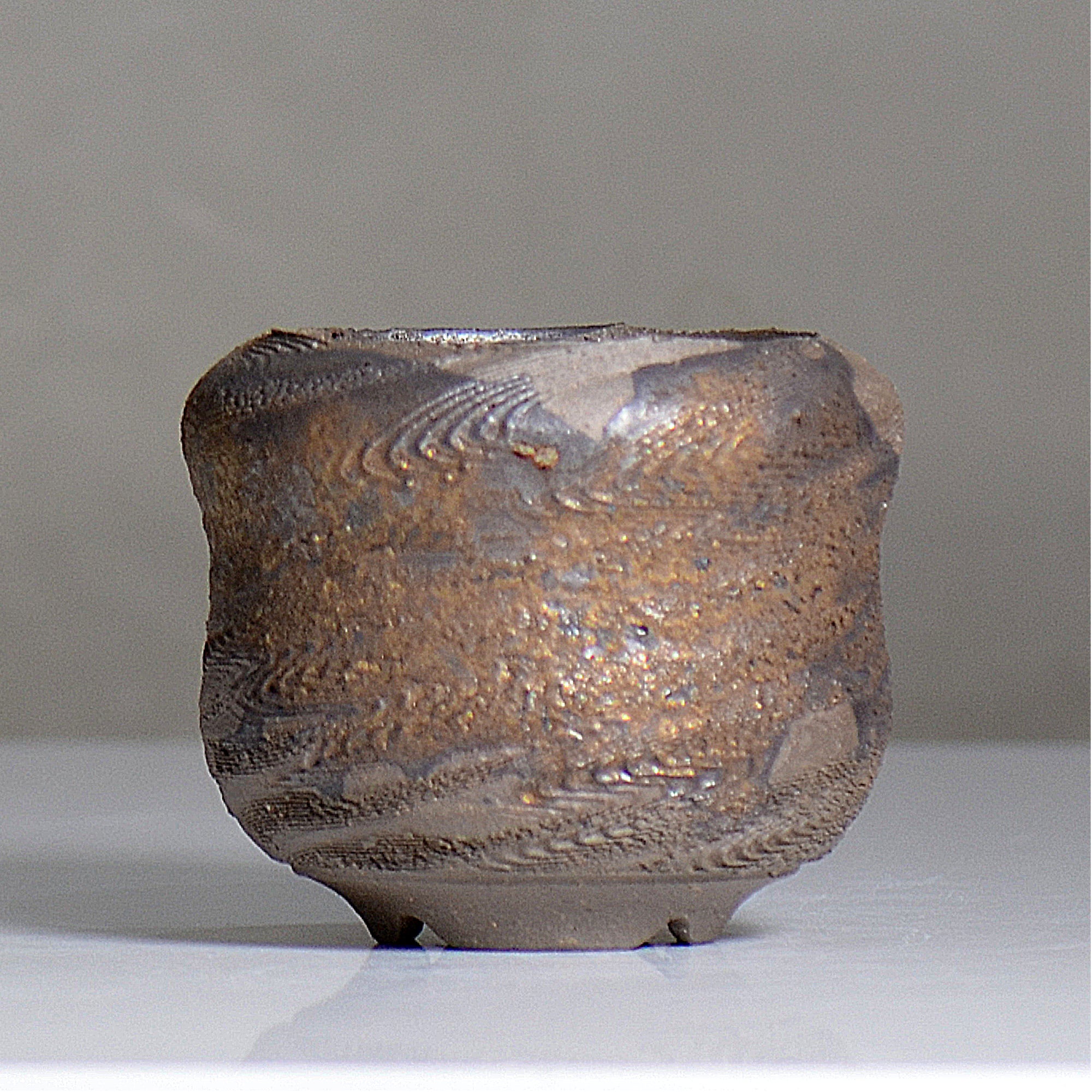 陶房KIBI  / 金泥  /  tk2_kd05_s / 約 φ11.7cm / 植木鉢