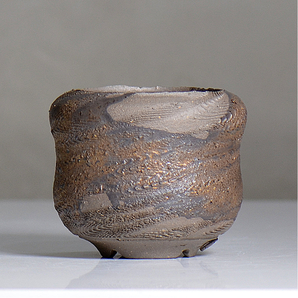 陶房KIBI  / 金泥  /  tk2_kd05_s / 約 φ11.7cm / 植木鉢
