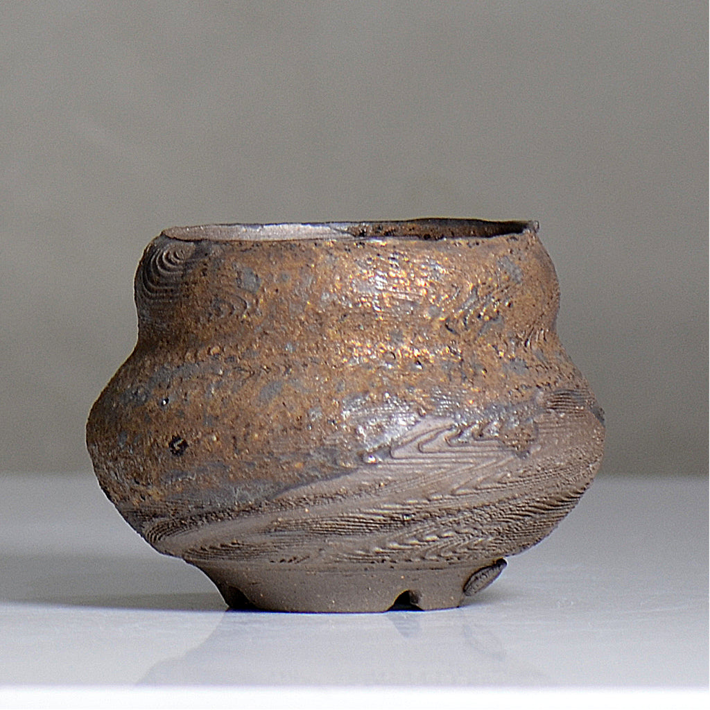 陶房KIBI  / 金泥  /  tk2_kd06_s / 約 φ9.3cm / 植木鉢
