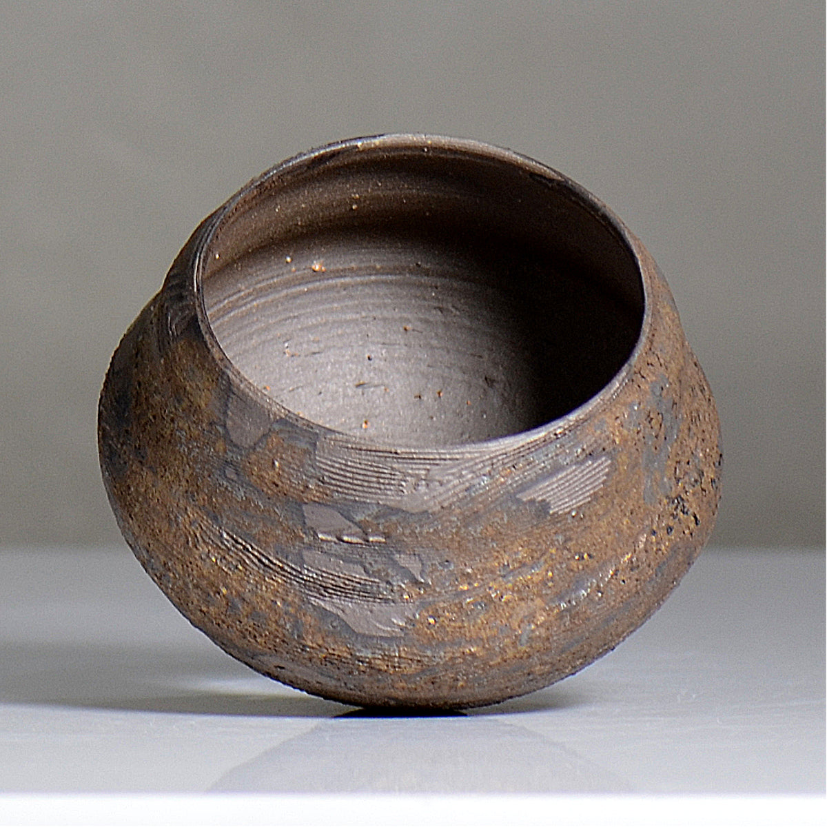 陶房KIBI  / 金泥  /  tk2_kd07_s / 約 φ9.7cm / 植木鉢