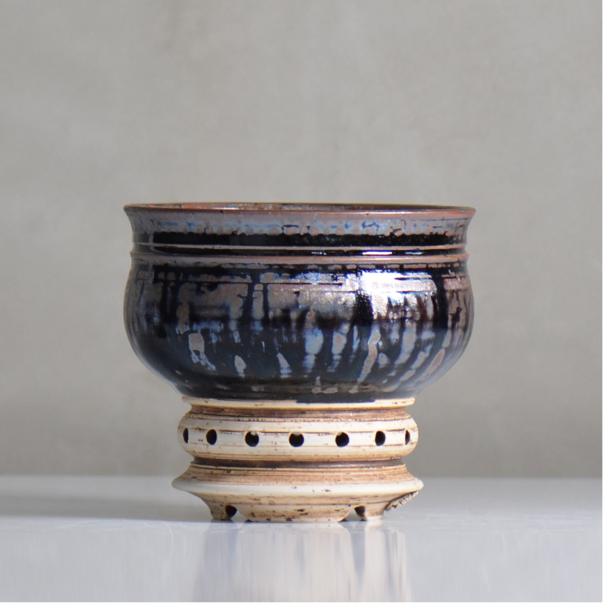 陶房Kibi / ライツ / M / tk2_li02_s /約 φ12cm / 植木鉢
