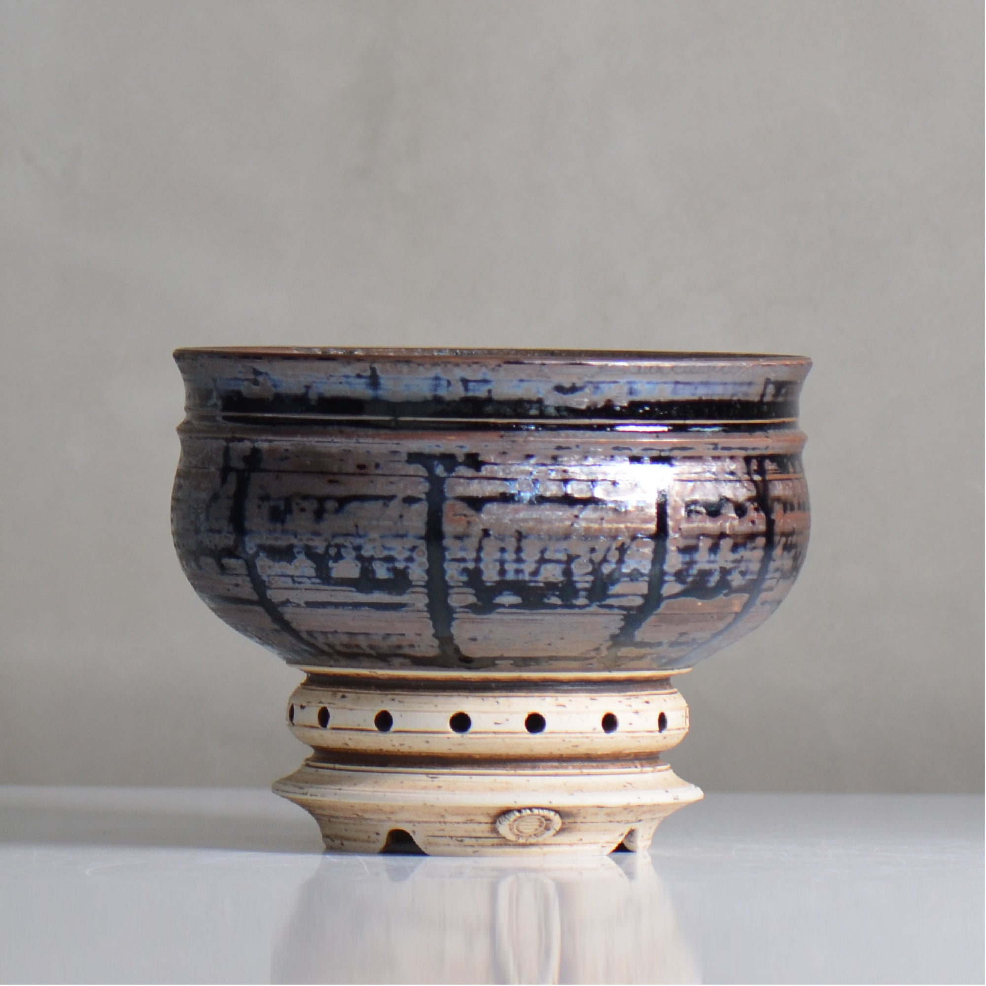 陶房Kibi / ライツ / L / tk2_li03_l / 約 φ15.5cm / 植木鉢 – ハチラボ