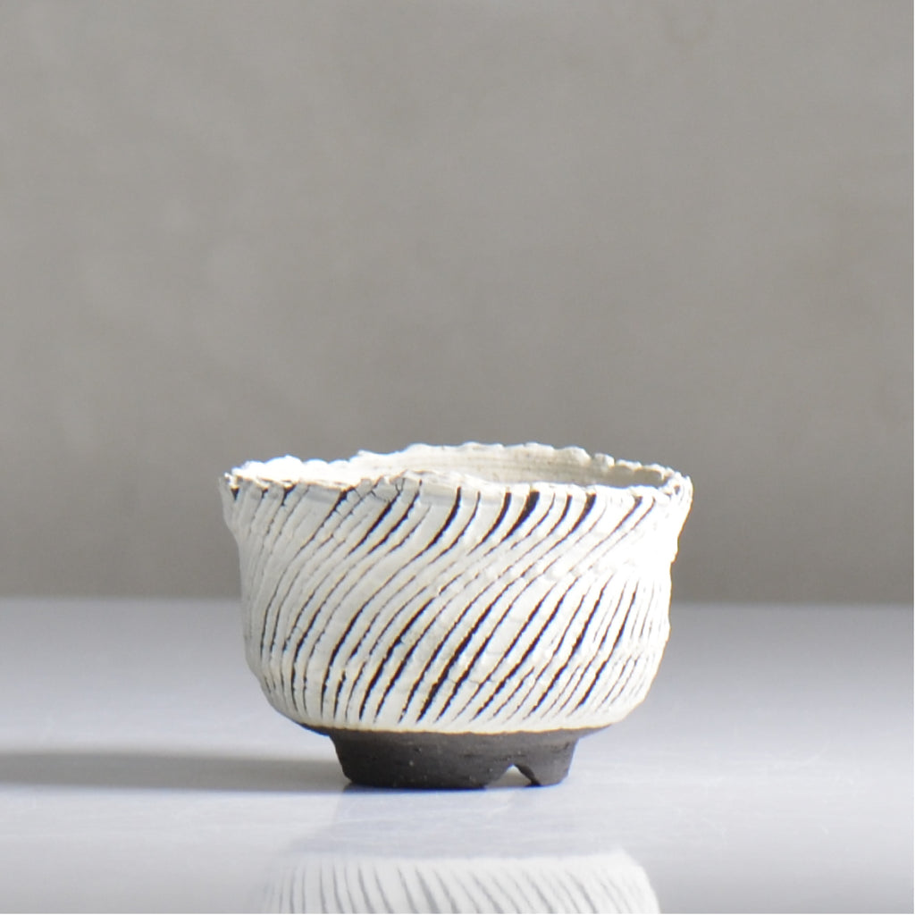 陶房Kibi / シュレッド/ tk2_sd01_s  / 約 φ9cm / 植木鉢