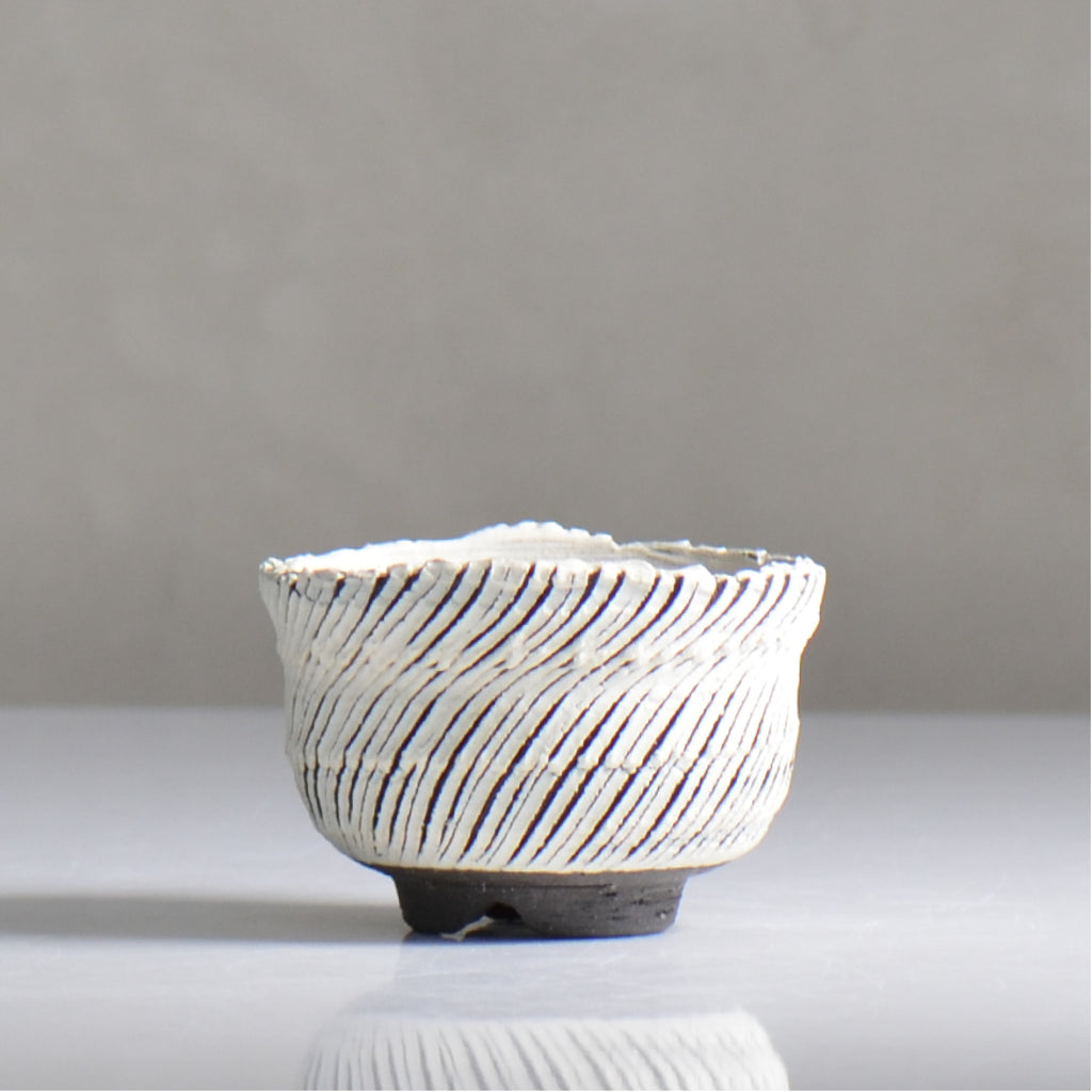 陶房Kibi / シュレッド/ tk2_sd01_s  / 約 φ9cm / 植木鉢