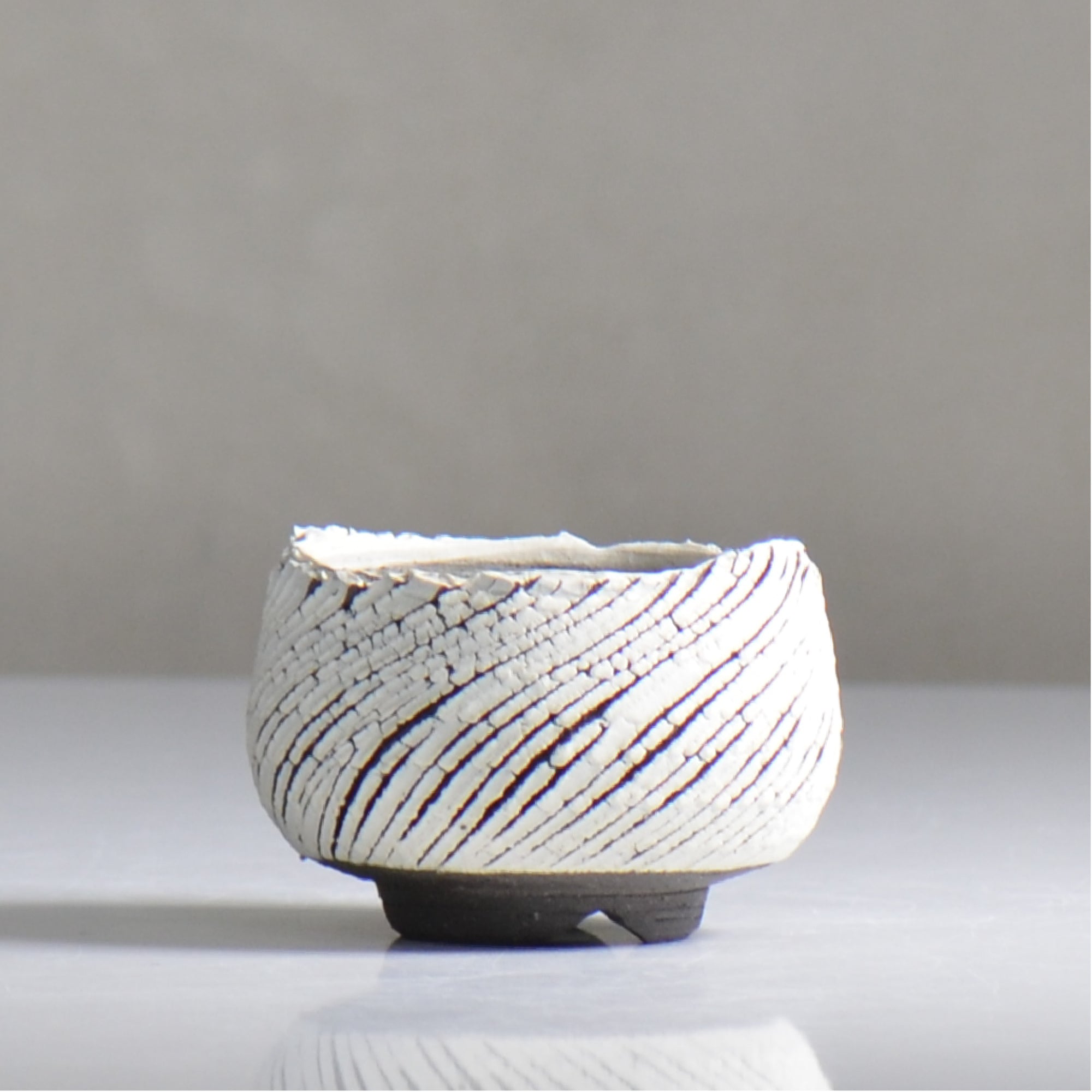 陶房Kibi / シュレッド/ tk2_sd03_xs  / 約 φ7cm / 植木鉢