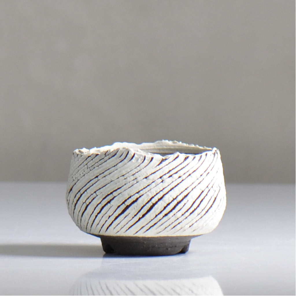 陶房Kibi / シュレッド/ tk2_sd03_xs  / 約 φ7cm / 植木鉢