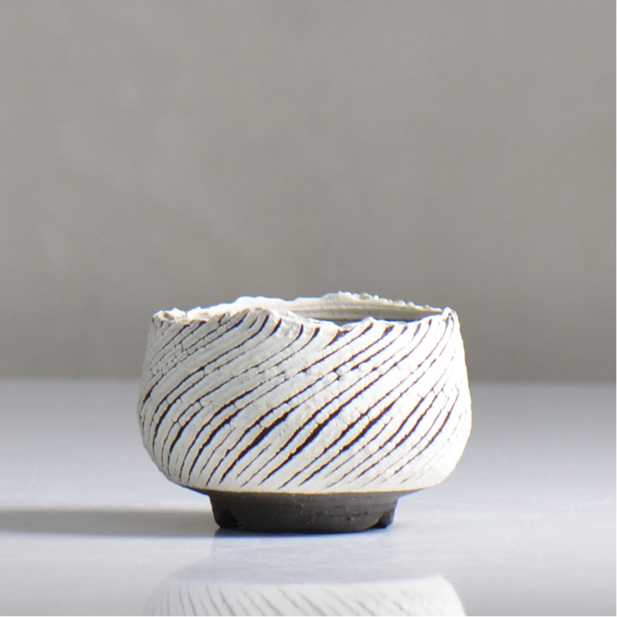 陶房Kibi / シュレッド/ tk2_sd03_xs  / 約 φ7cm / 植木鉢