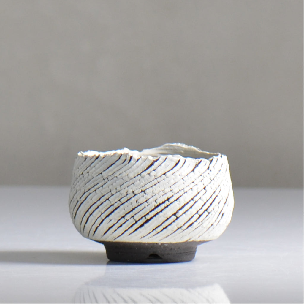 陶房Kibi / シュレッド/ tk2_sd03_xs  / 約 φ7cm / 植木鉢